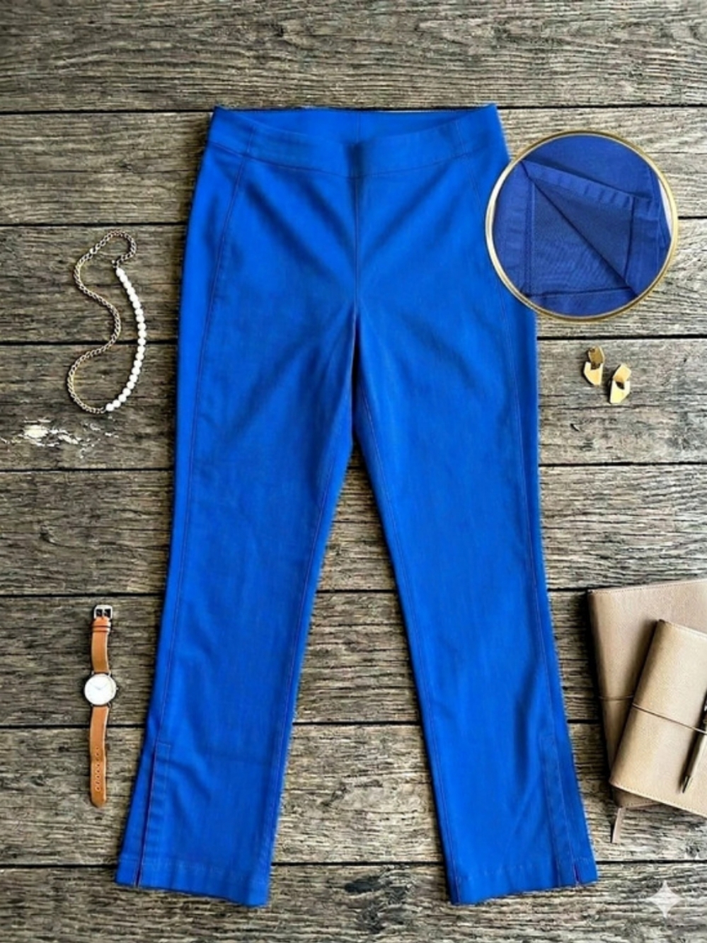 Kit and Ace Blue Straight Leg Pants Size 2
